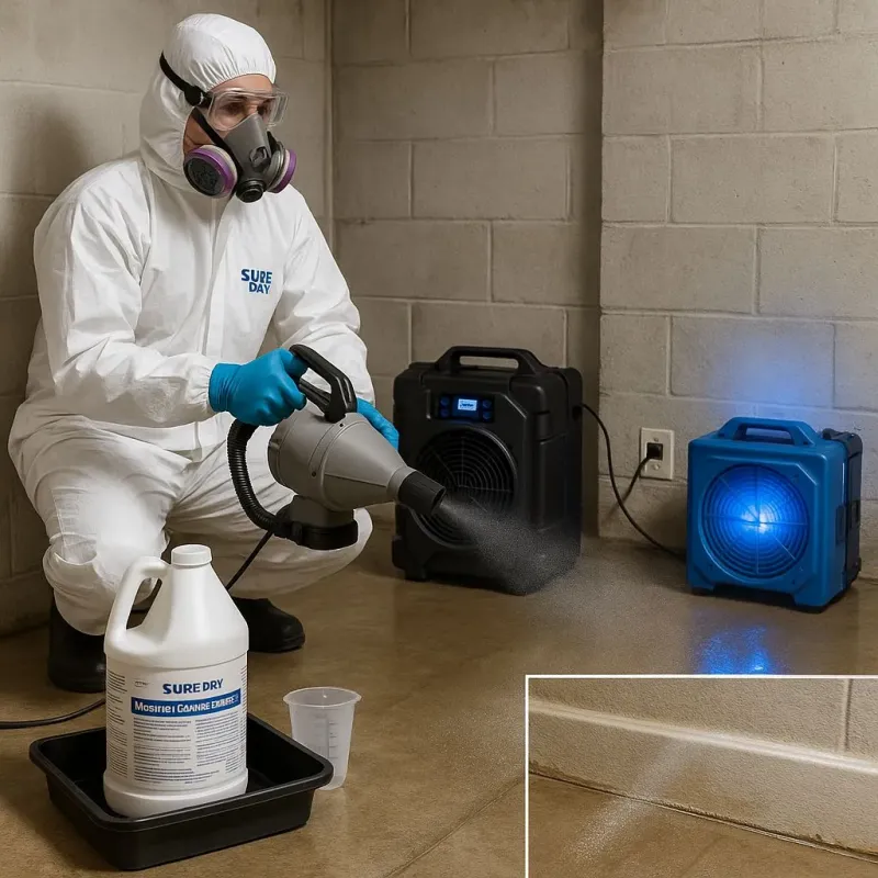 Sanitization and Odor Removal process in Oak Ridge North, TX