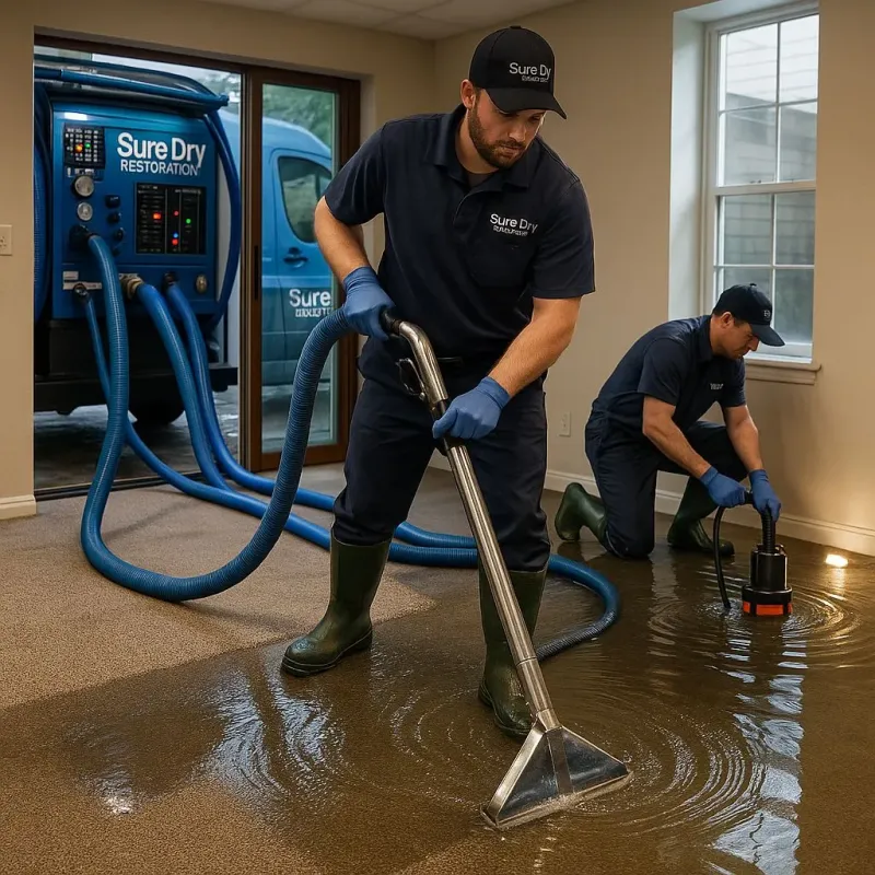 Water Extraction and Removal process in Oak Ridge North, TX